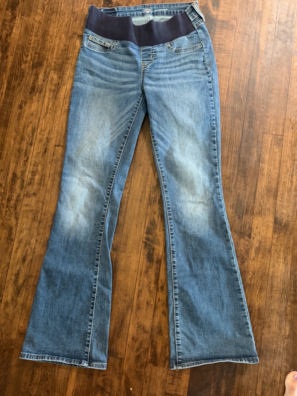 Levi Strauss Maternity Jean Baby Bump Bootcut Size 27 Pregnancy Jeans